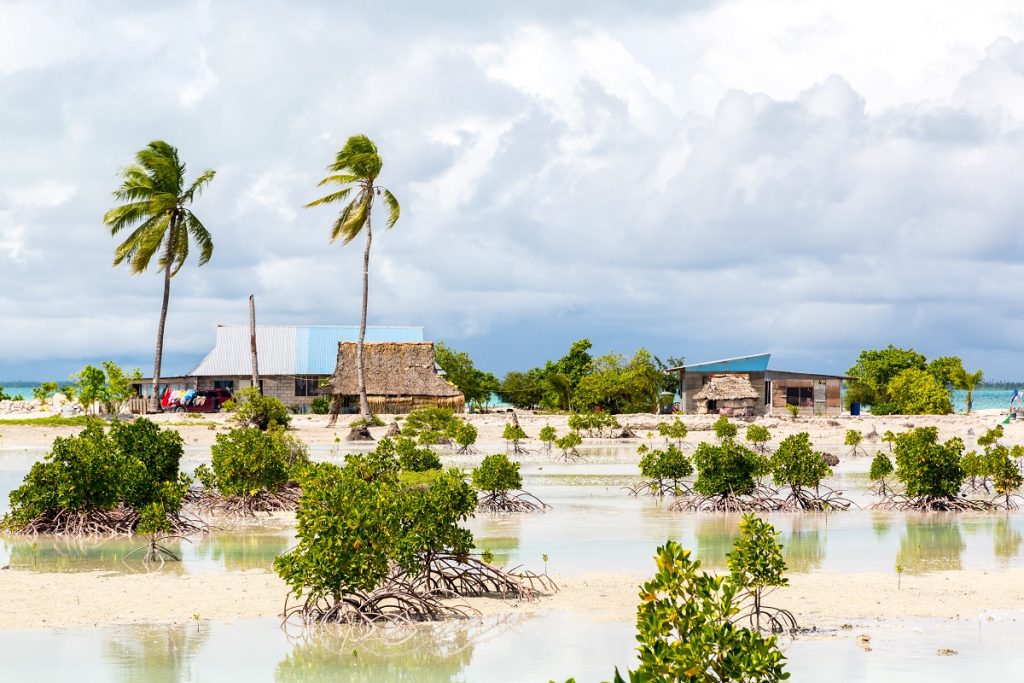 A village on an atoll in South Tarawa, Kiribati. Photo: Dmitry Malov.